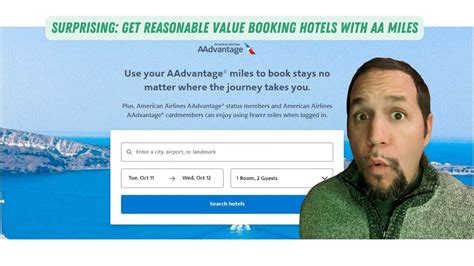 use aa miles for hotel.